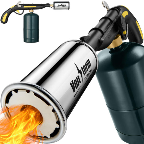 Gioventù front view showing torch and packaging, clear product presentation and features