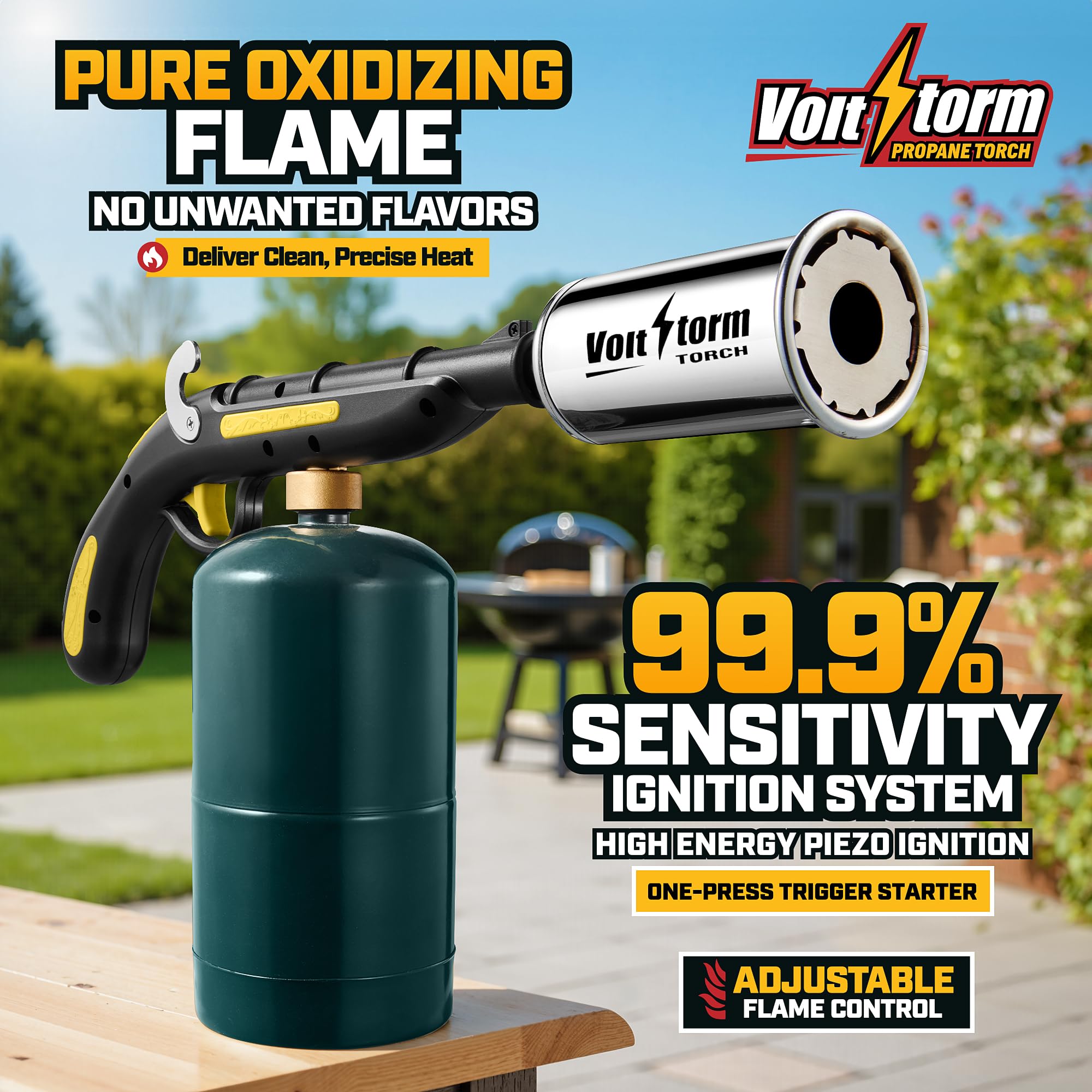 Gioventù chrome-plated nozzle close-up, durable heat-resistant finish for high temperatures