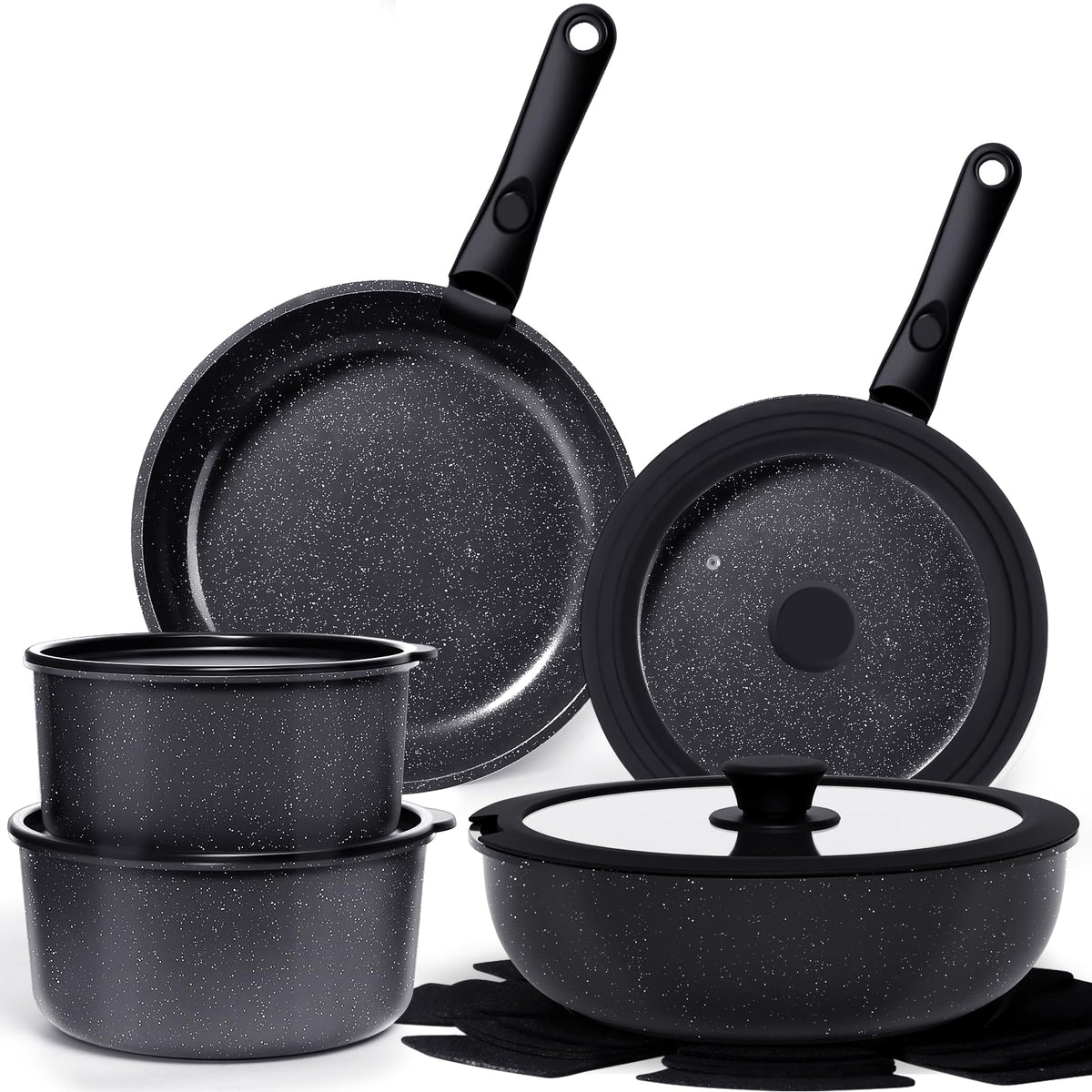 GiPP front view of full 15-piece set showing compact layout and versatility
