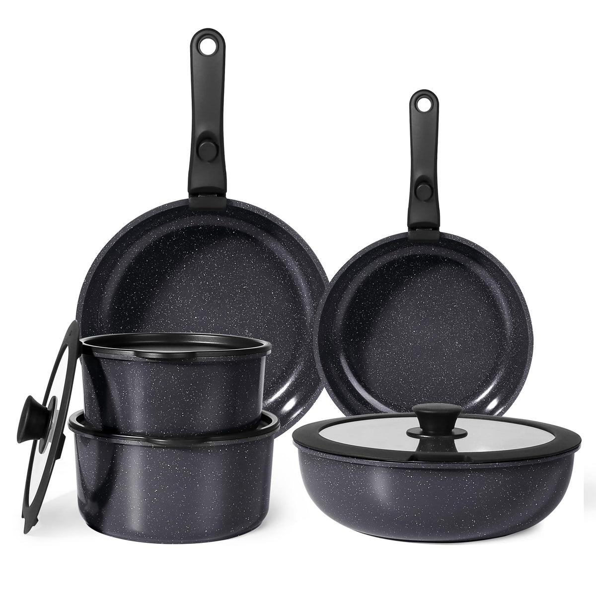 GiPP front view of the full 11-piece set showing neat storage benefit