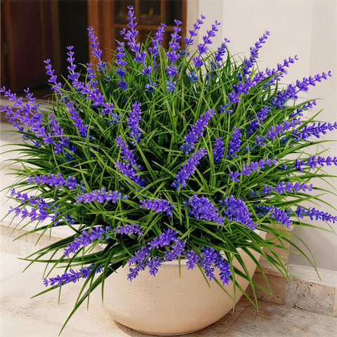 Gipsot front view of 15 lavender bundles showing vibrant purple blooms and benefit: instant decor