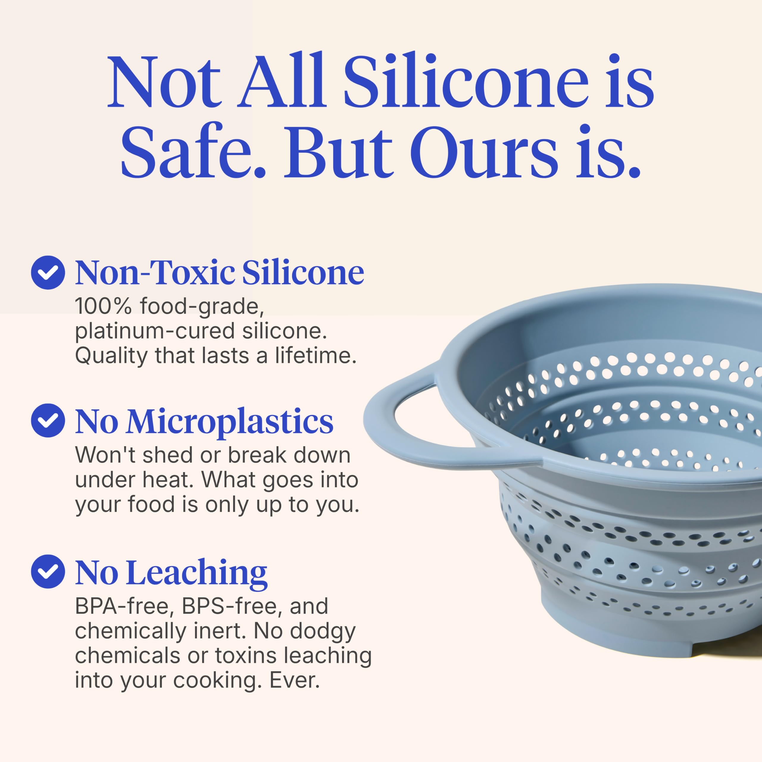GIR colander ready for top-rack dishwasher benefit quick, sanitary cleanup