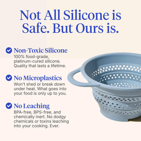 GIR colander ready for top-rack dishwasher benefit quick, sanitary cleanup