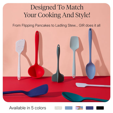 GIR utensil handles hung on hooks illustrating compact, space-saving storage