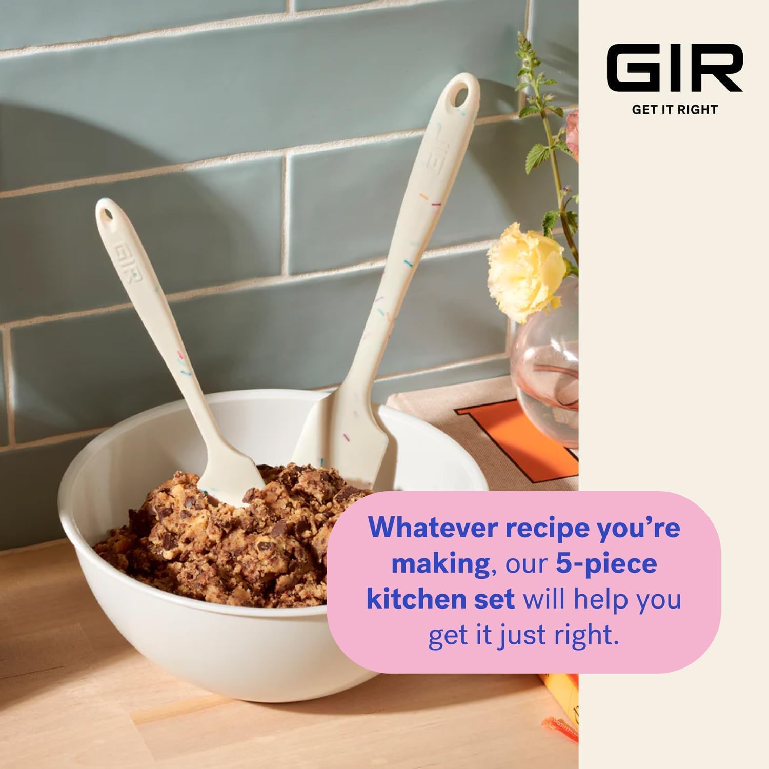 GIR ladle serving soup showing precise portioning and spill-free pouring benefit