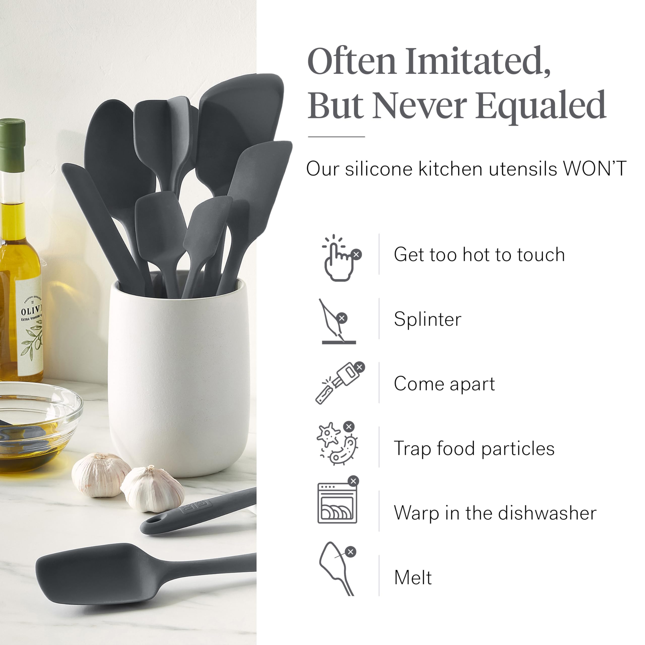 GIR trio of mini utensils for jars and small bowls, ideal for precision tasks