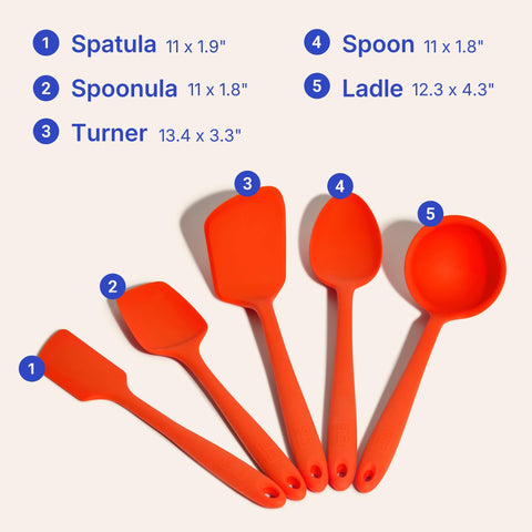 GIR utensils used on nonstick pan protecting surface from scratches and wear