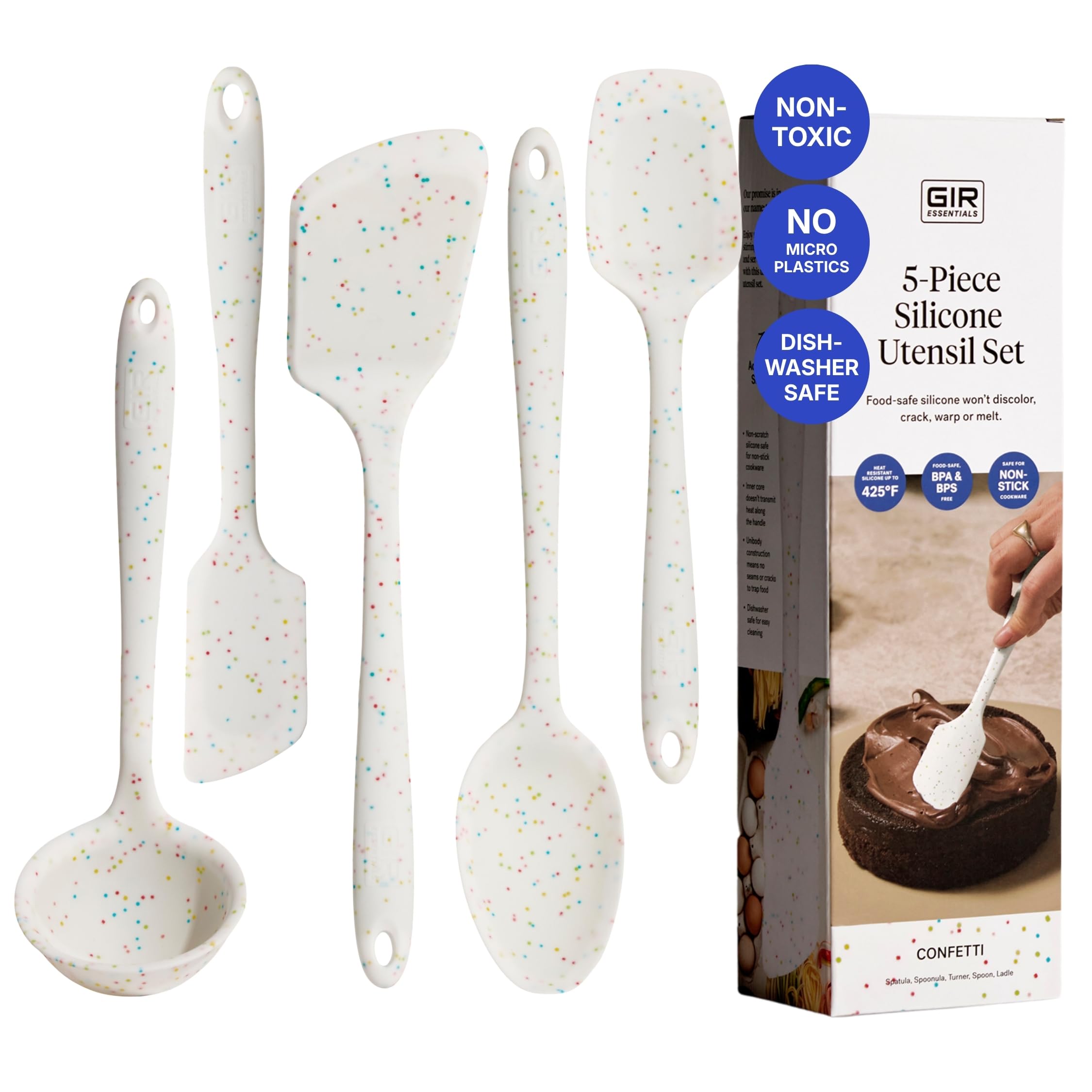 GIR front packaging showing Party Confetti set and clear tool lineup for easy identification