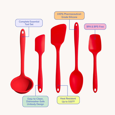 GIR close-up of silicone utensil head showing smooth seam-free surface for easy cleaning