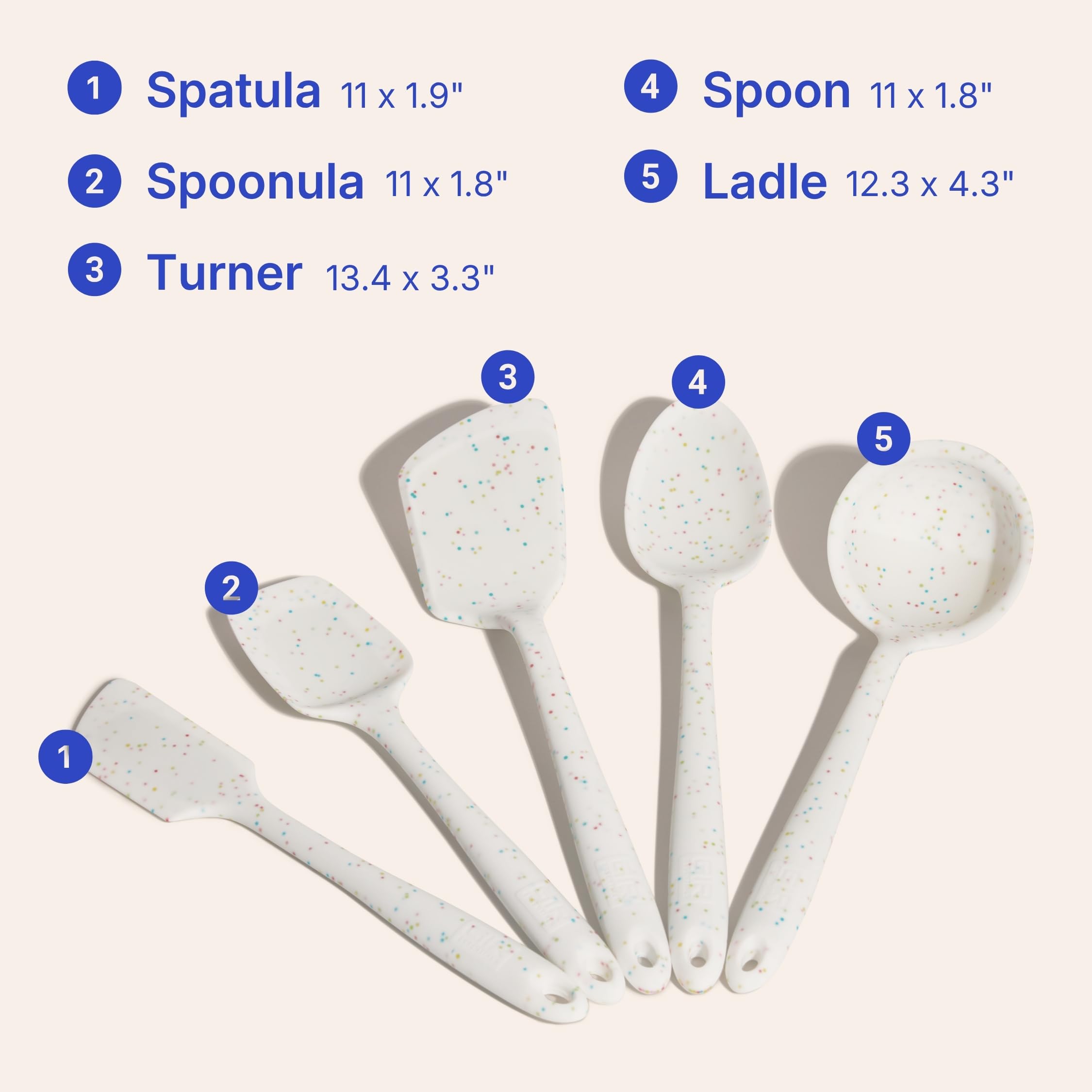 GIR spoon scraping batter from a mixing bowl for efficient mixing and scraping benefit