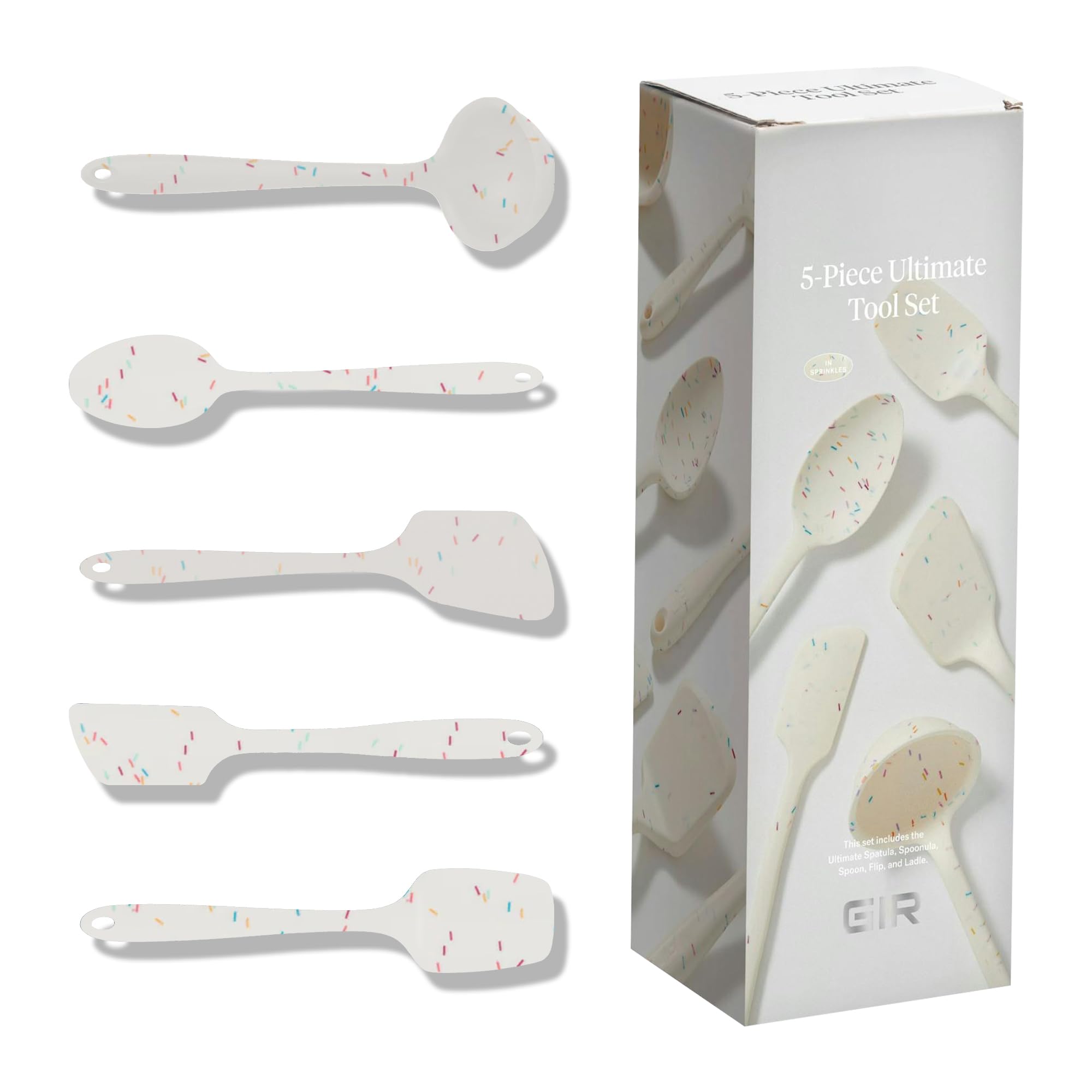 GIR front packaging showing five-piece Sprinkles set and organized presentation benefit