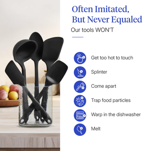 GIR utensils scale comparison with ruler showing lengths for safe stovetop reach