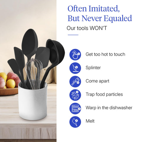GIR whisk and peeler handle detail illustrating sturdy grip for efficient prep