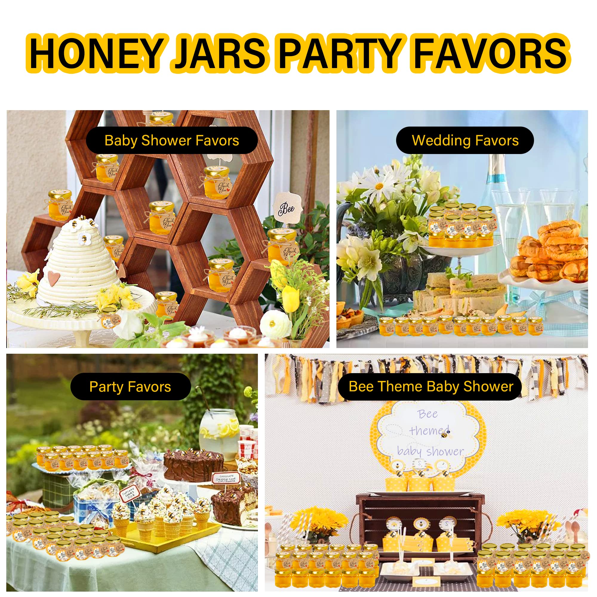 GIVAMEIHF filled jar showing amber honey and clear visibility for attractive display