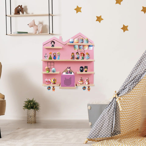 Givilio shelf installed in child's room, tidy display and decor benefit