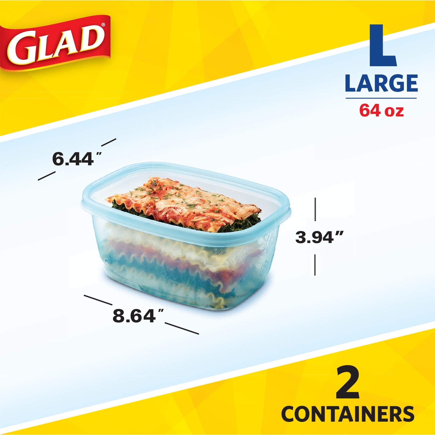 Glad close-up of lock tight snap lid highlighting secure seal benefits