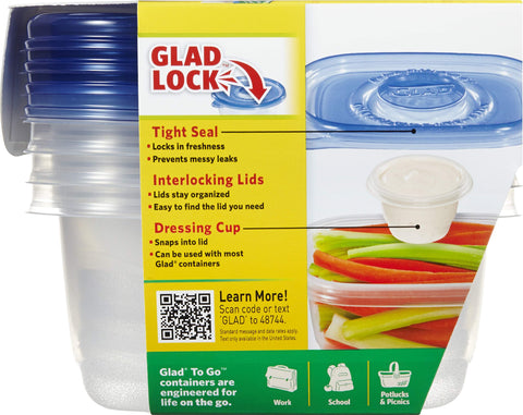 Glad nested lids interlocking to save cabinet space benefit