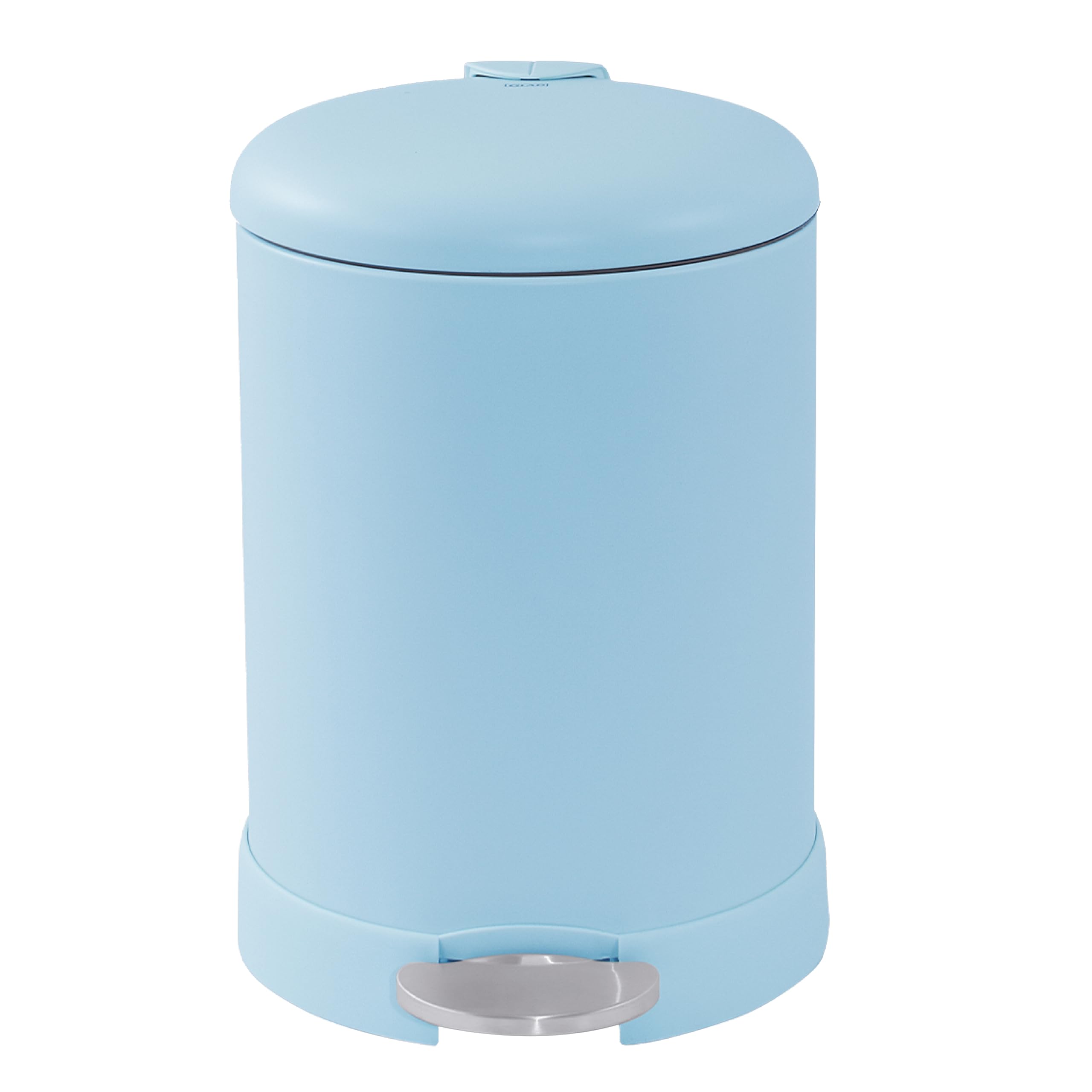 Glad trash can placed in bathroom lifestyle scene showing stylish, tidy waste solution