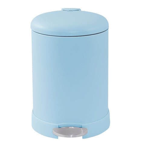 Glad trash can placed in bathroom lifestyle scene showing stylish, tidy waste solution