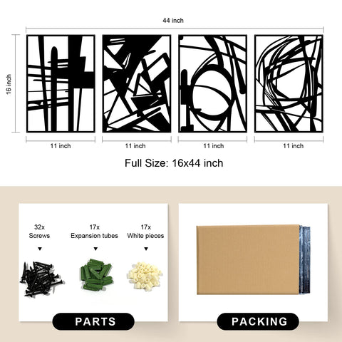 Glamativity included screws and hardware for secure mounting and easy installation