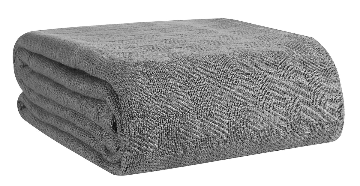 GLAMBURG front flat lay showing full queen blanket drape and clean styling benefit