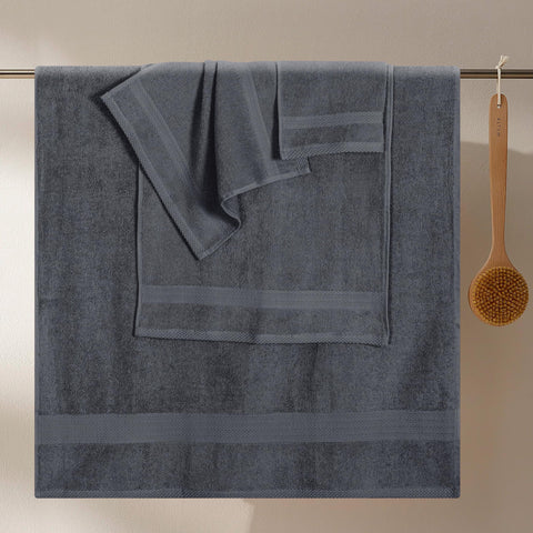 GLAMBURG neatly stacked hand towels demonstrating tidy storage and quick-access benefit