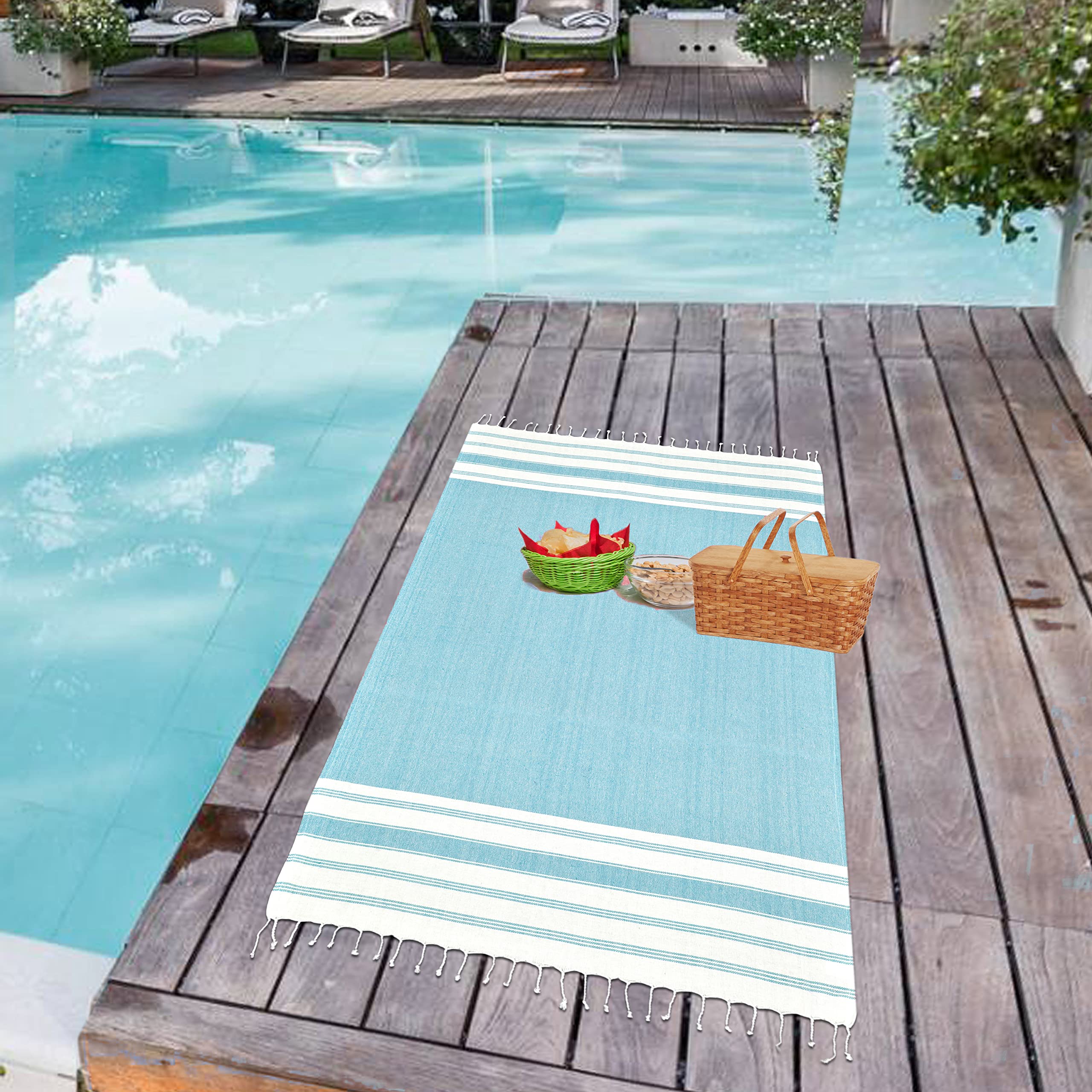 GLAMBURG towel in luggage for scale showing lightweight packable travel benefit