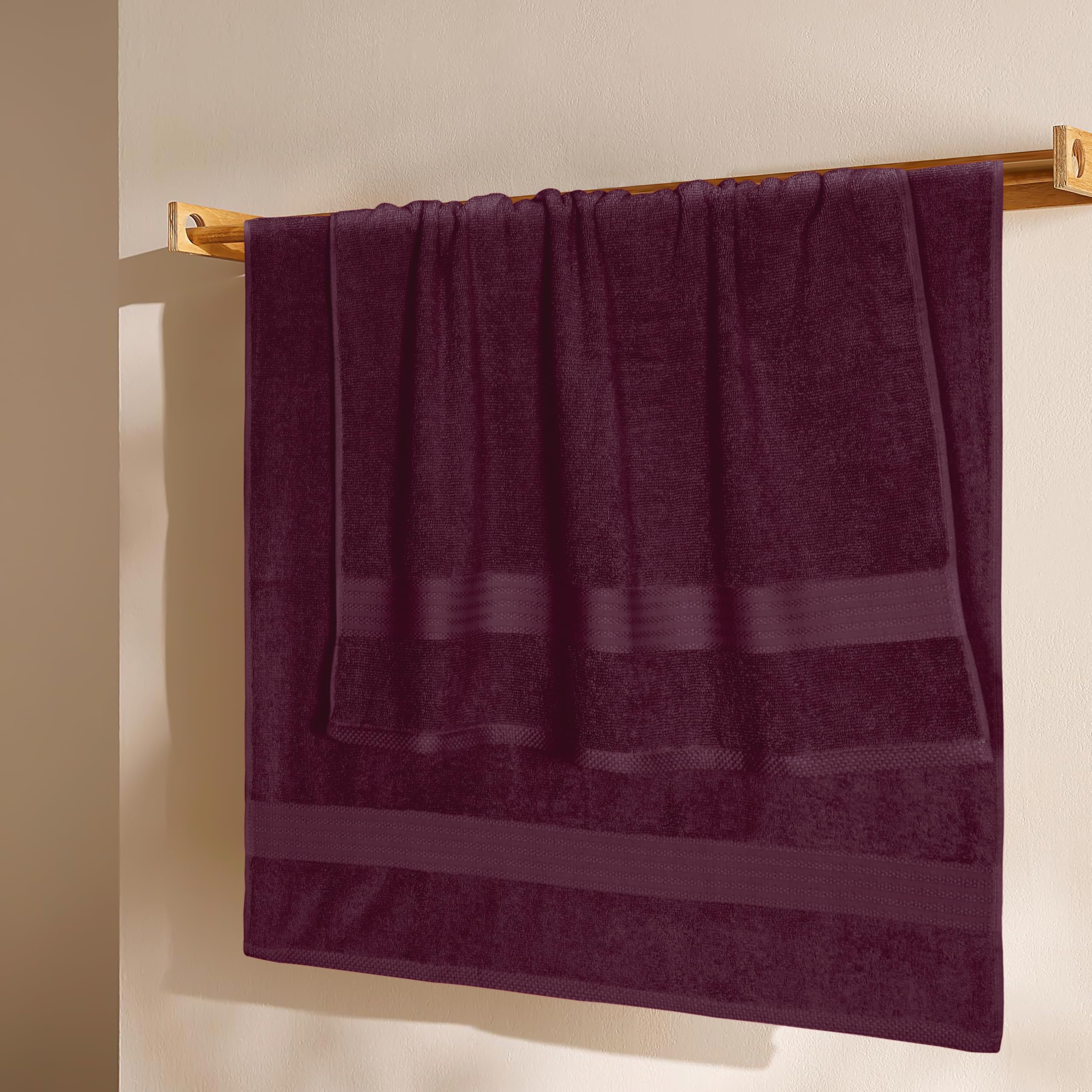 GLAMBURG towel wrapped on person after shower demonstrating full coverage comfort