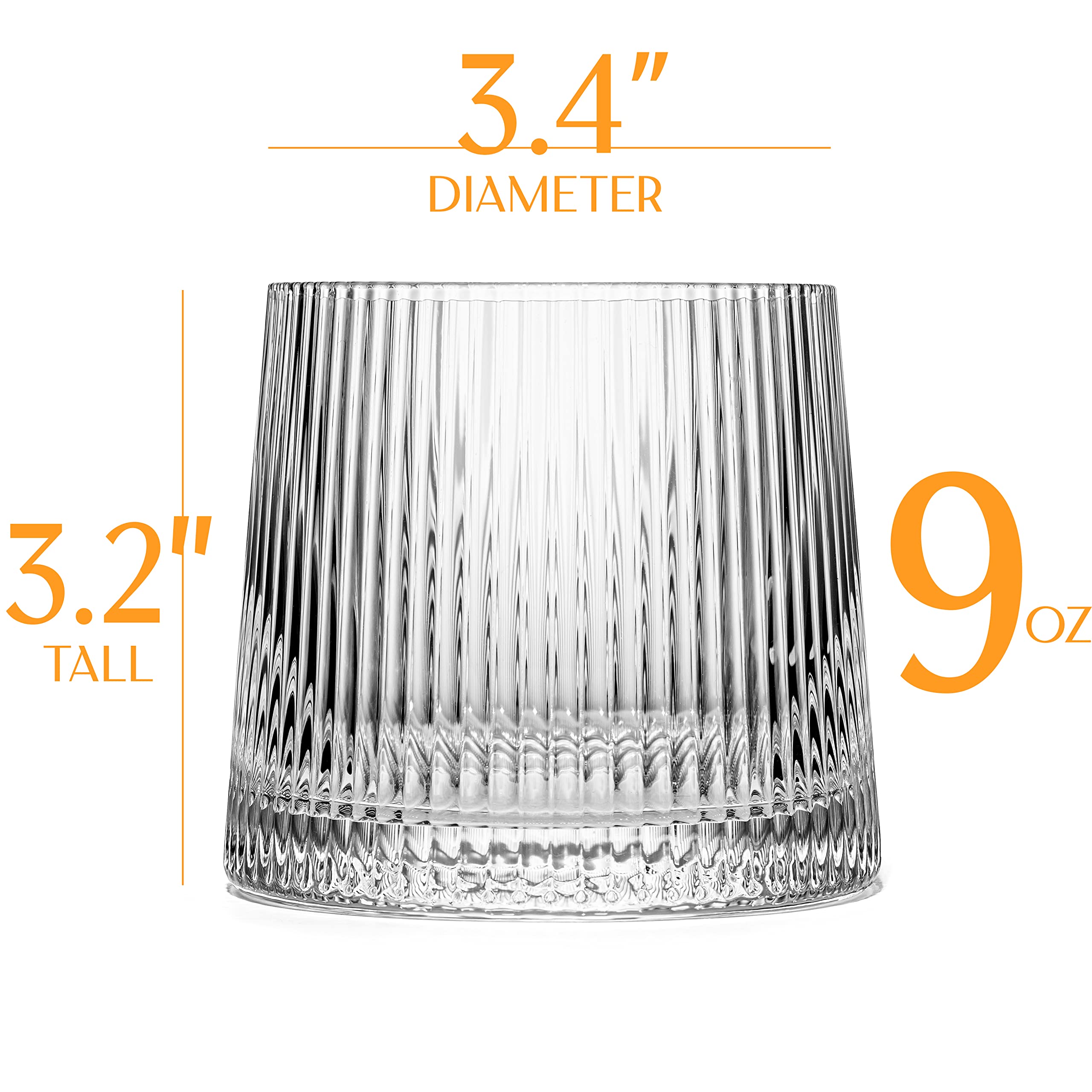 GLASSIQUE CADEAU ribbed close-up highlighting texture and better grip for cocktails