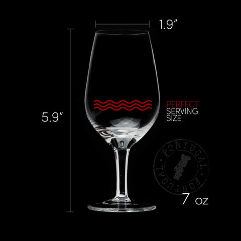 GLASSIQUE CADEAU stem detail showing short stem for comfortable hand warming