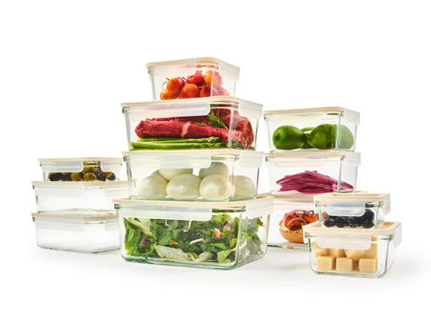 Glasslock front packaging showing set contents and benefits