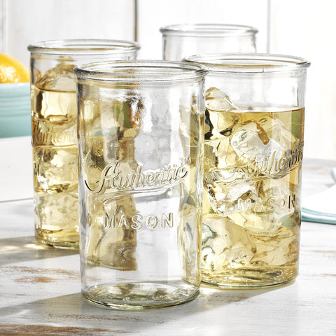 Glaver's glass in use with a cocktail showing clarity and generous 18 oz capacity