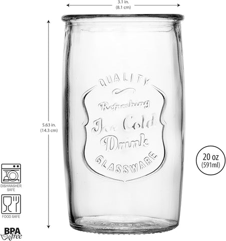 Glaver's side view showing glass thickness and texture, conveys durability and premium feel