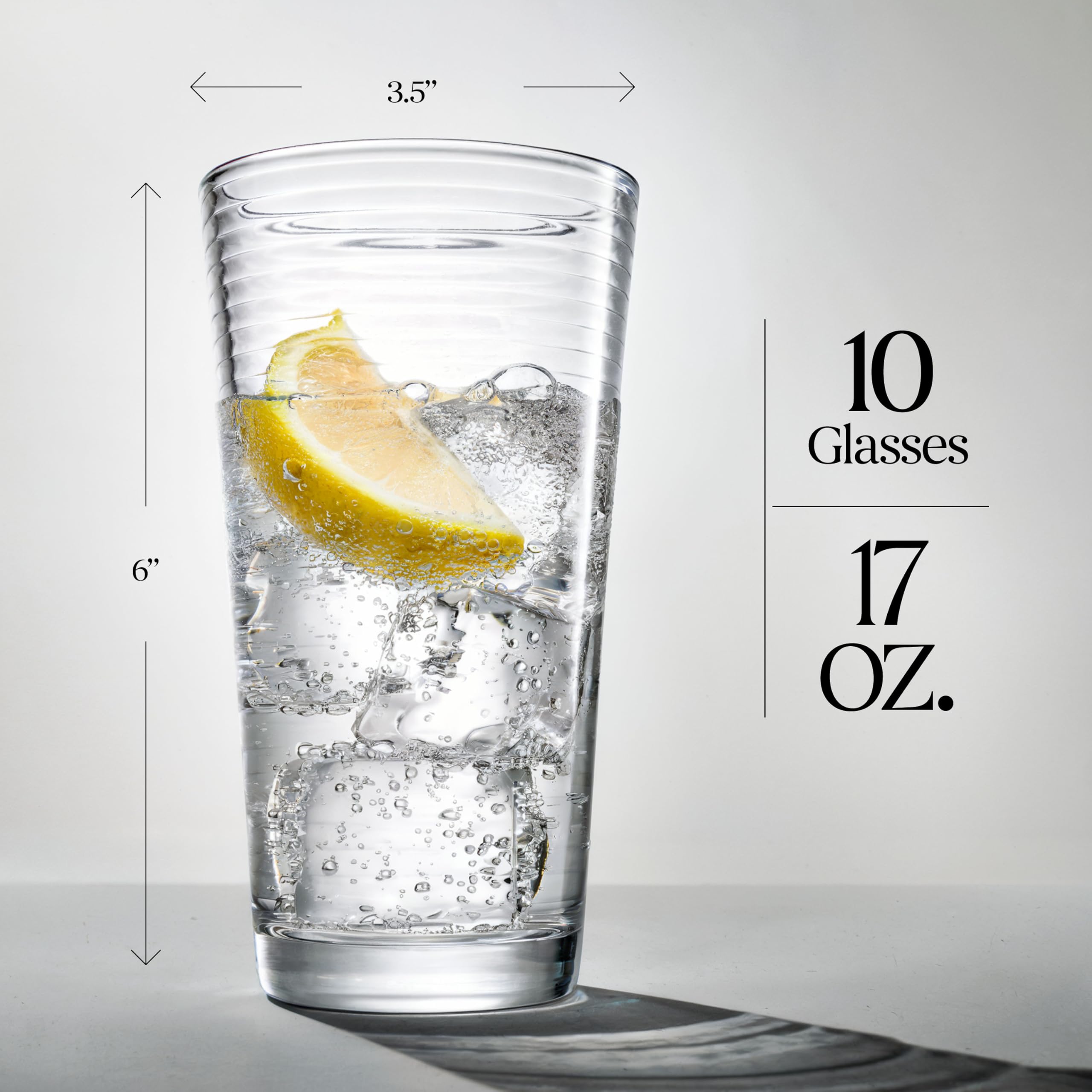 Glaver's glasses filled with cocktails showcasing clarity and versatile use