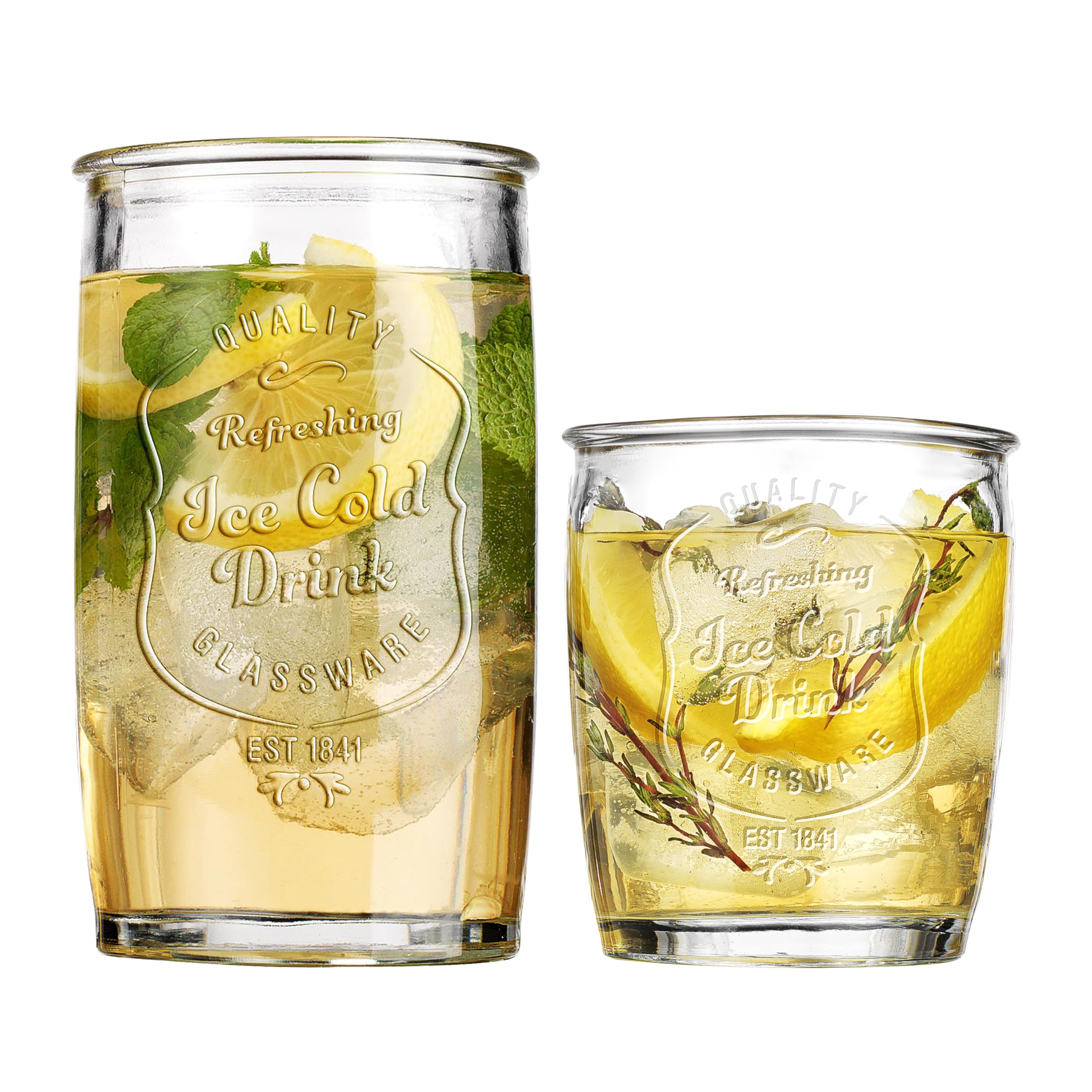 Glaver's glass base and label detail showing quality craftsmanship assurance