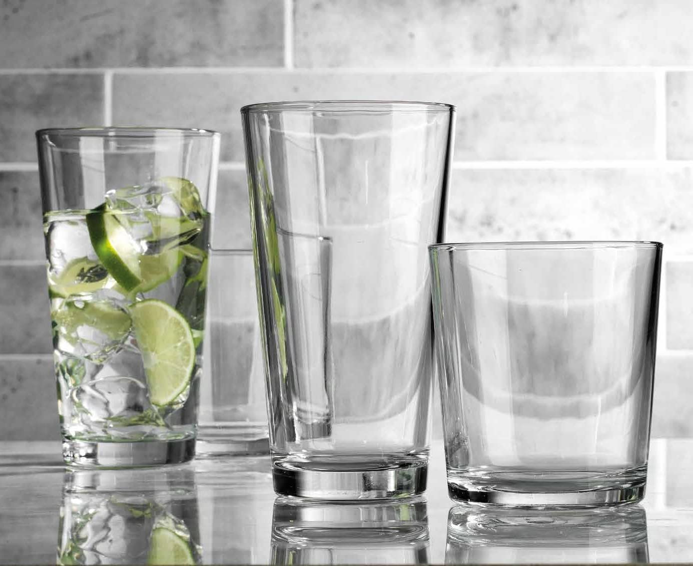 Glaver's 13 oz rocks glass close-up showing chunky base and comfortable grip benefit