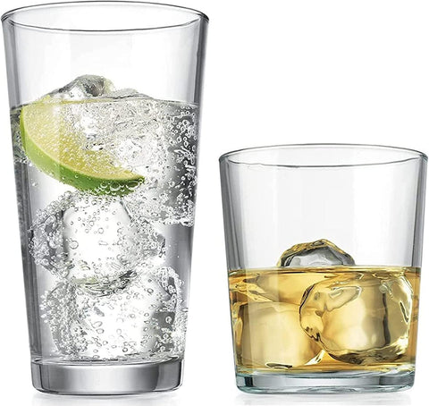 Glaver's hand holding glass to show scale and ergonomic handling benefit
