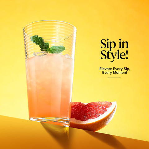 Glaver's top-down view demonstrating 17 oz capacity for tall drinks