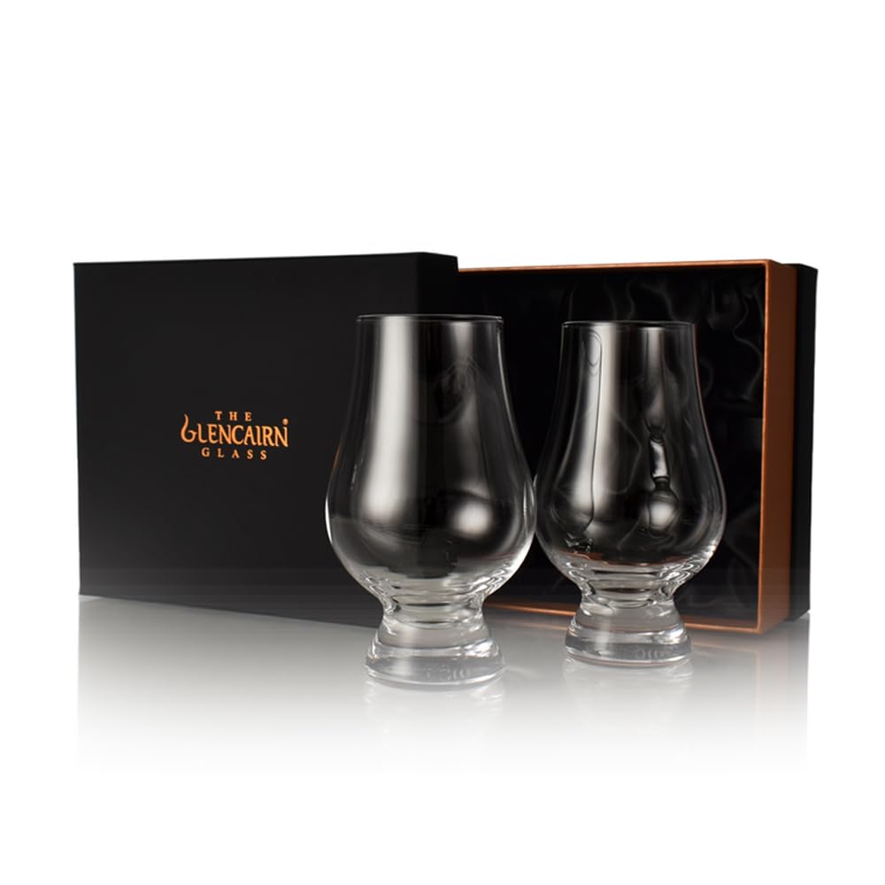 GLENCAIRN front packaging showing two glasses and presentation box, perfect for gifting