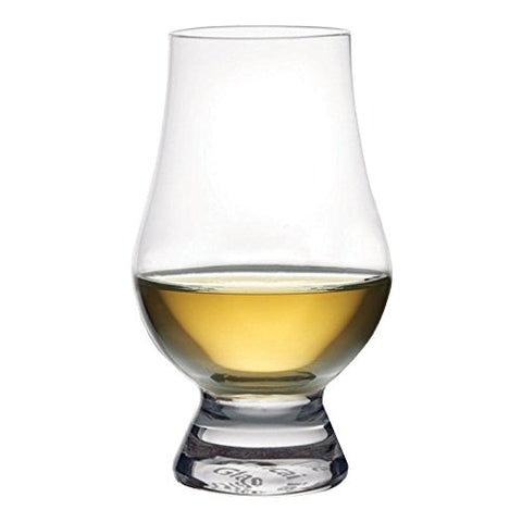 GLENCAIRN glass held in hand demonstrating comfortable stemless grip and balance