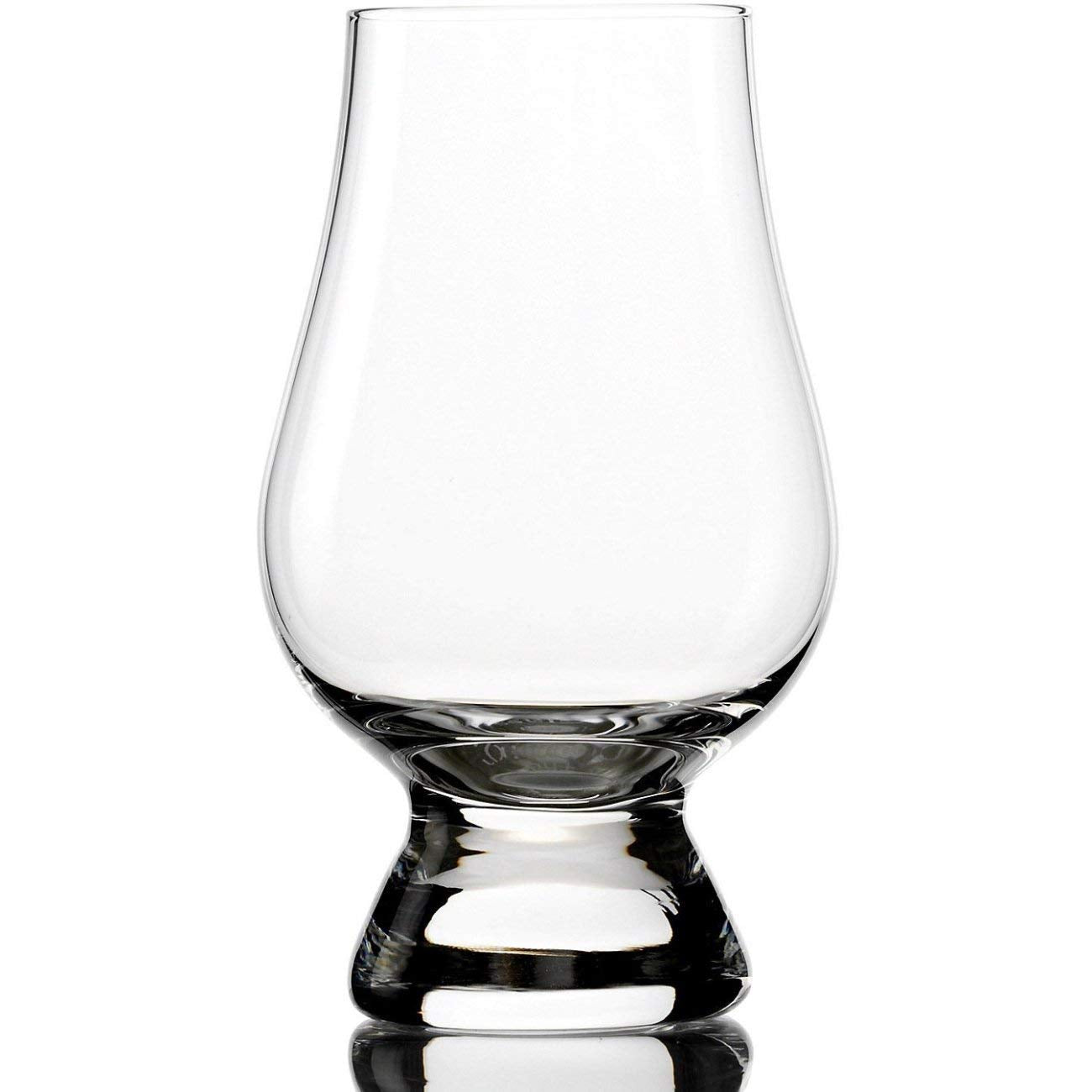 Glencairn glass held in hand for scale illustrating comfortable grip benefit
