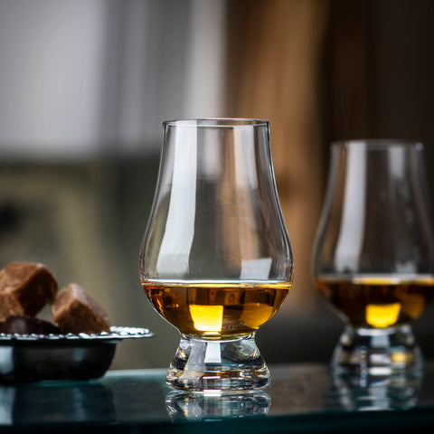 GLENCAIRN glasses on a home bar conveying elegant serving and style