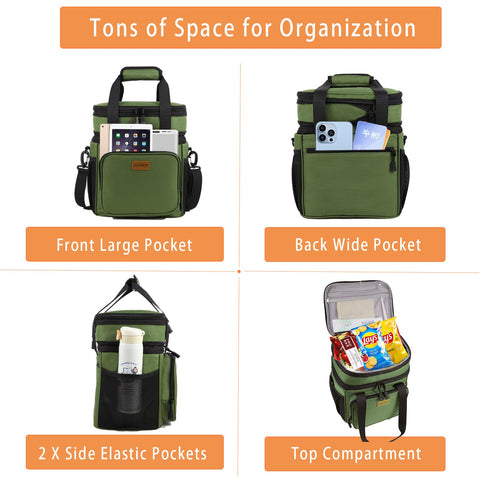 GLENKEY open view displaying dual compartments for organized storage