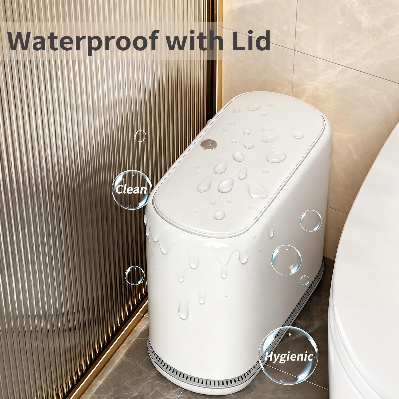 Gleynest held in hand to show three-gallon size and scale for small spaces