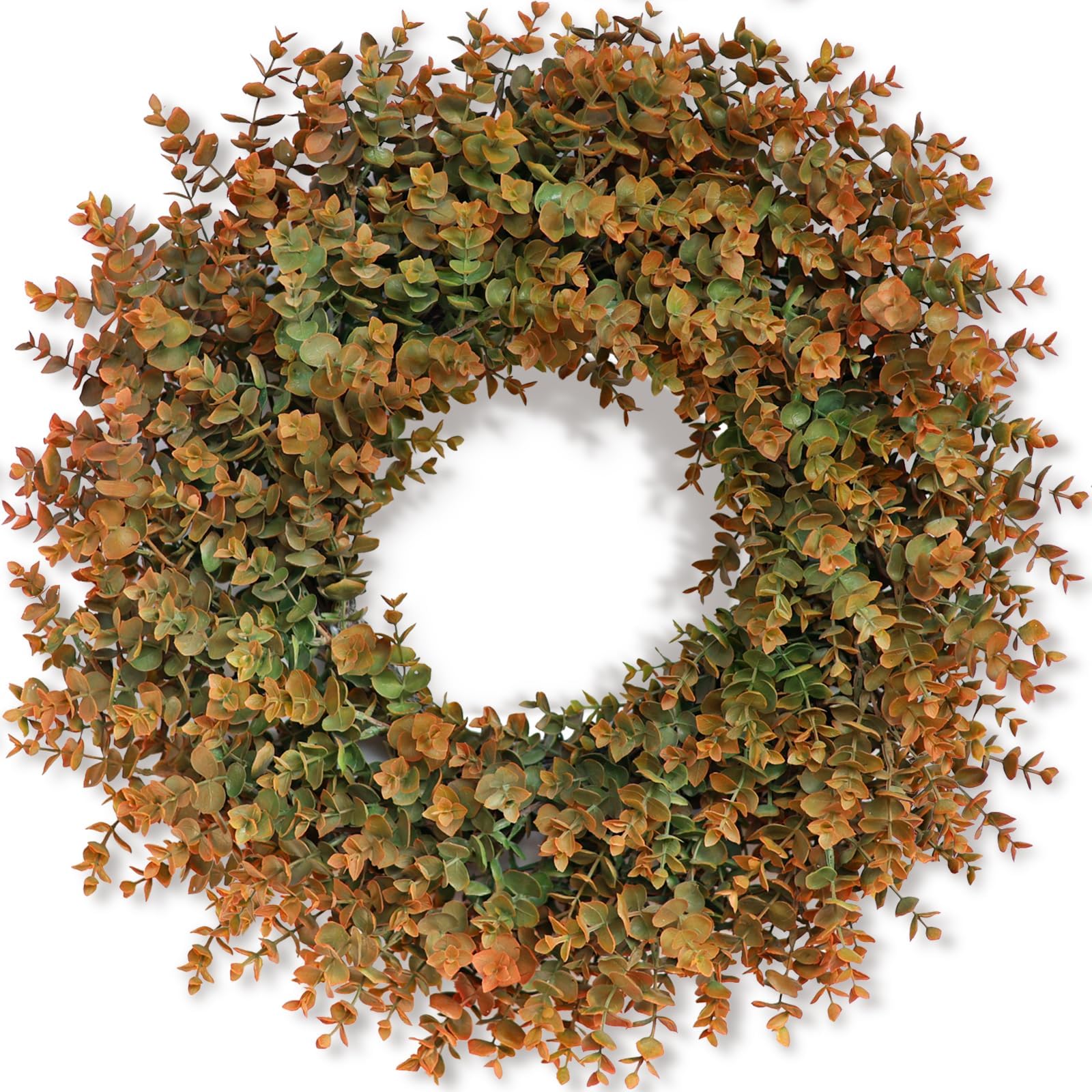 GLIDLION front door wreath showing warm autumn welcome