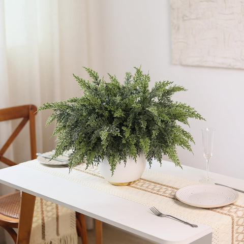 GLIDLION cedar branches styled on a mantel, enhances seasonal display