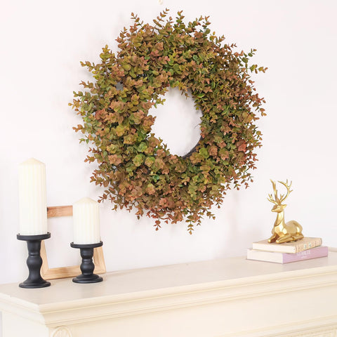 GLIDLION styled on a mantel adding cozy seasonal decor