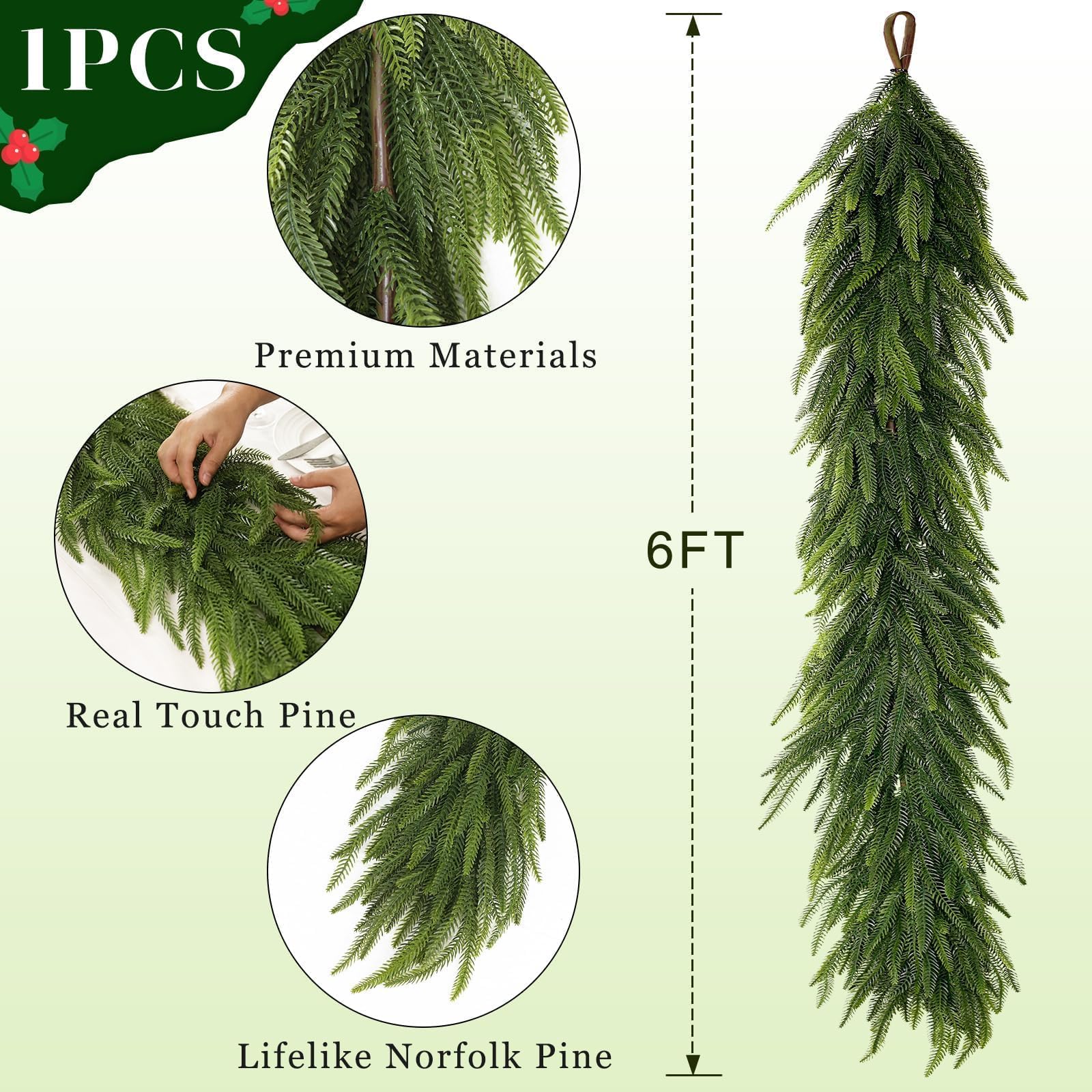 GLIDLION garland shaped into wreath for easy DIY craft and gift-making