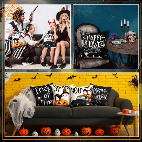 GlikCeil pillow covers styled on couch showing instant room refresh