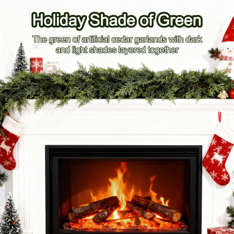 GlimLit garland beside ruler showing 9ft length for sizing reference